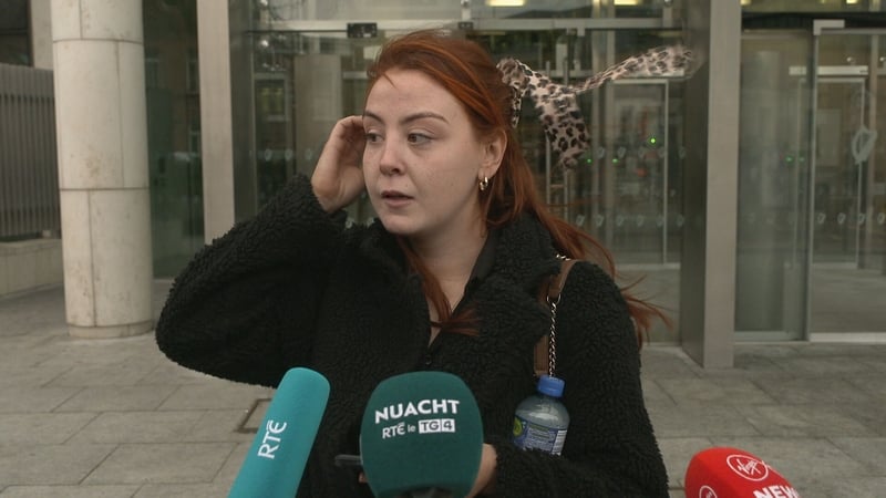 Lisa O'Meara gave a statement outside the court after Barry Murphy was sentenced