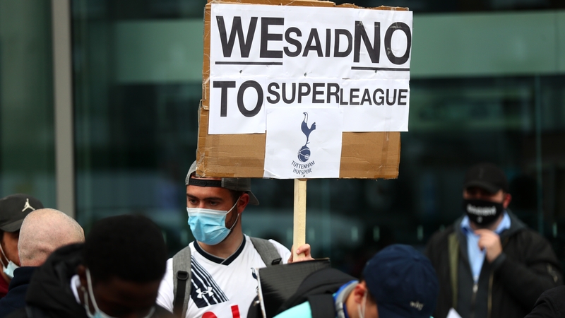 There was a huge backlash from fans to the proposed European Super League