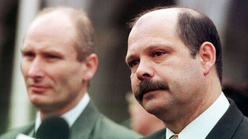 Billy Hutchinson (L) and David Ervine of the PUP were well-regarded by officials in Dublin