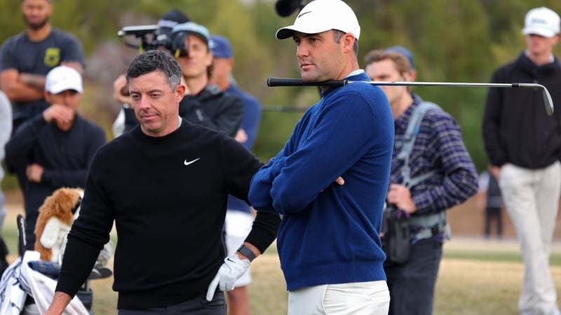 Rory McIlroy and Scottie Scheffler will play alongside Xander Schauffele