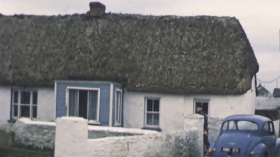 One of the thatched houses in Kilmore Quay, County Wexford, 1975.