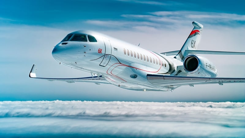 The new Falcon 6X is expected to arrive in December 2025