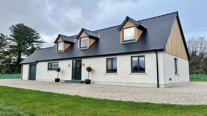 A once-derelict property, now refurbished, is seen near Creeslough in Co Donegal