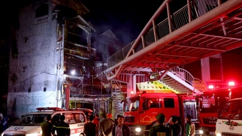 Rescue workers rushed to the scene and managed to bring out seven people alive, two of whom were taken to hospital