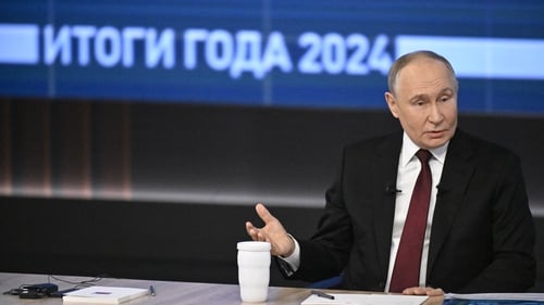 Vladimir Putin made the remark during his annual question and answer session with Russians