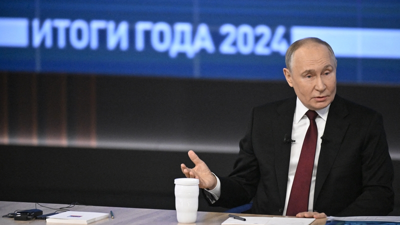 Vladimir Putin made the remark during his annual question and answer session with Russians