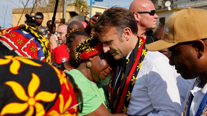 The French president Macron, who is visiting the overseas territory to assess the destruction wrought by Cyclone Chido said he would extend the trip by a day to inspect remote areas