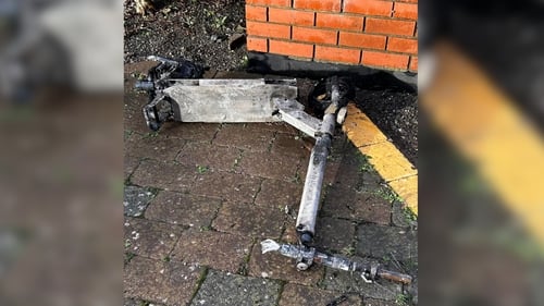 The family are warning others about the dangers of e-scooters after their apartment went on fire last month