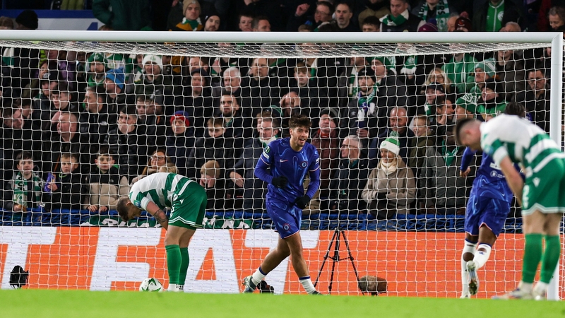 Marc Guiu hit the net three times against Shamrock Rovers