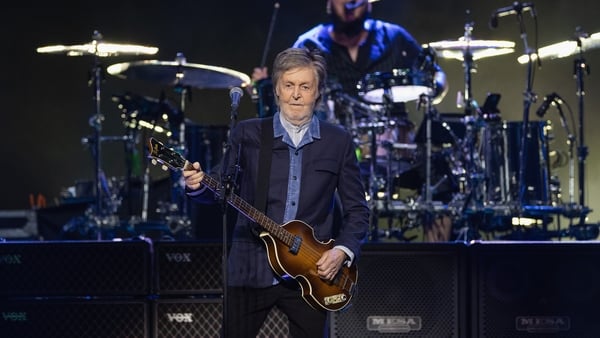 Paul McCartney performs at The O2 Arena in London, England. (Photo by Jo Hale/Redferns)