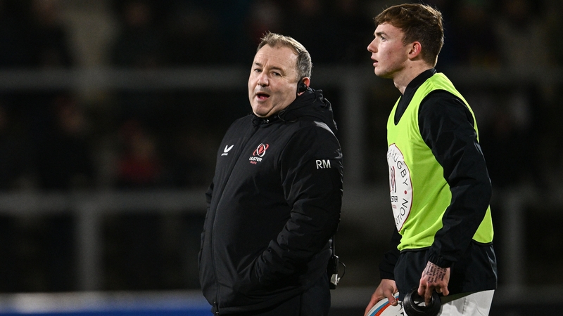 Ulster coach Richie Murphy (left) with his son Jack prior to Friday's defeat to Munster