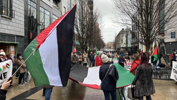 Vigils were held today in Limerick and Dublin to protest against the killing of journalists in Gaza