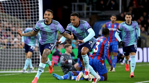 Gabriel Jesus proved a thorn in Crystal Palace's side once again