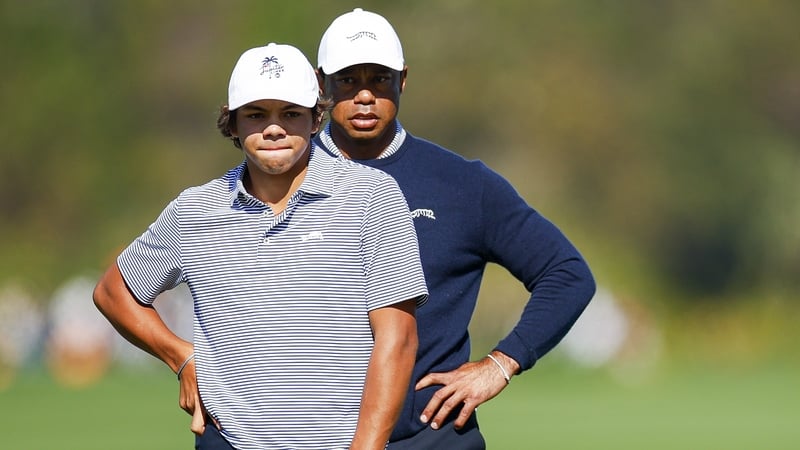 Tiger and Charlie Woods are going well