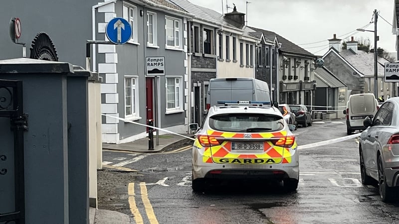 The incident occurred outside a house on the narrow road at Bank Place in Rathkeale at around 12.15pm
