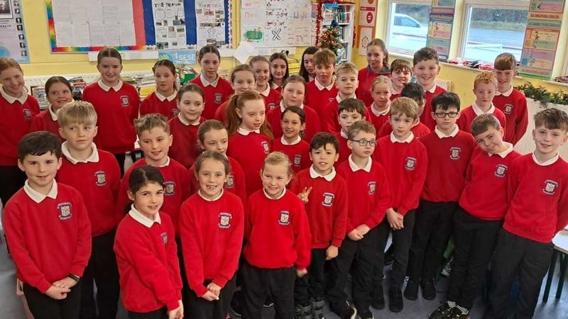 Student's in Peterwell National School prepare for the arrival of Christmas this year