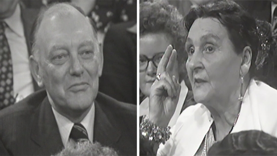 Alfred Heinzl and Mrs Donegan, 1975