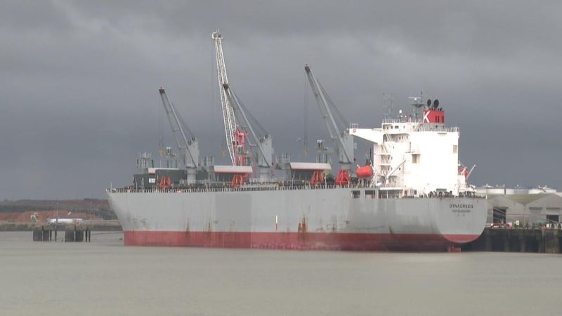 Last week, a large cargo ship docked in Foynes, Co Limerick with a cargo of woodchip
