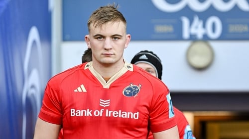 Gavin Coombes starts at number eight for Munster against Leinster on Friday