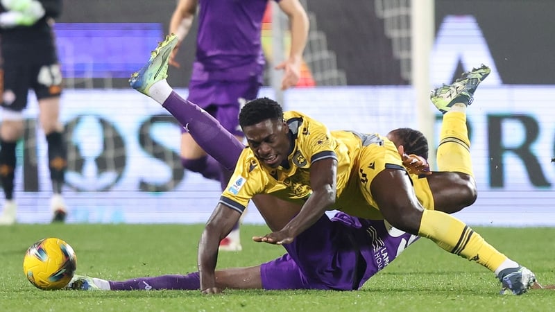 James Abankwah in action against Fiorentina on Monday