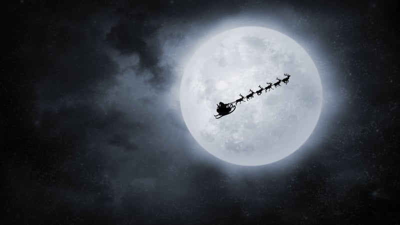 Santa's sleigh uses a special quantum anti-gravity technology