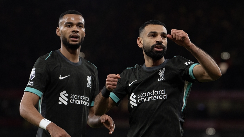 Cody Gakpo (L) is loving life playing alongside Mohamed Salah