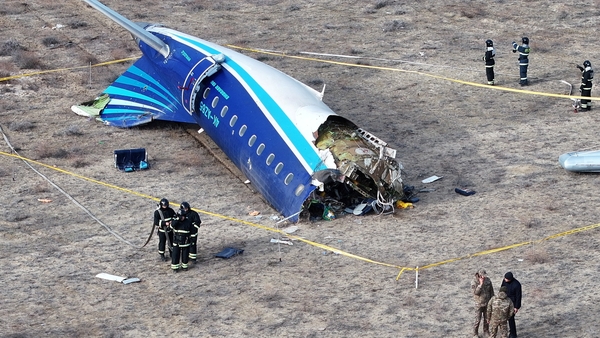 The AZAL Embraer 190 jet crash landed in Kazakhstan on 25 December
