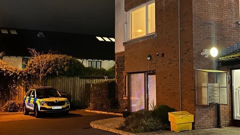 The victim, in his 50s, was found unconscious in a property in Newtownards (Credit: BBC NI)