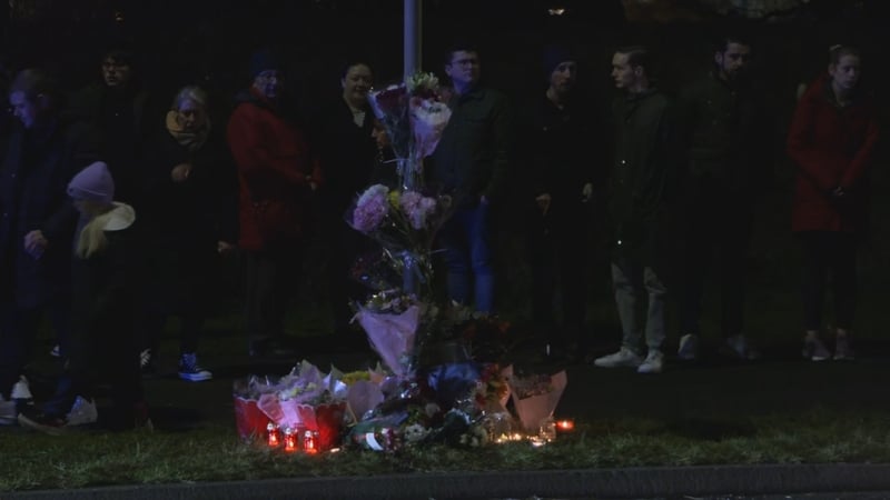 A vigil took place at the spot where the couple were killed in a hit-and-run incident in Blanchardstown