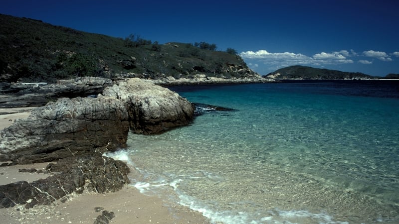 One man was fishing off Humpy Island when he was attacked