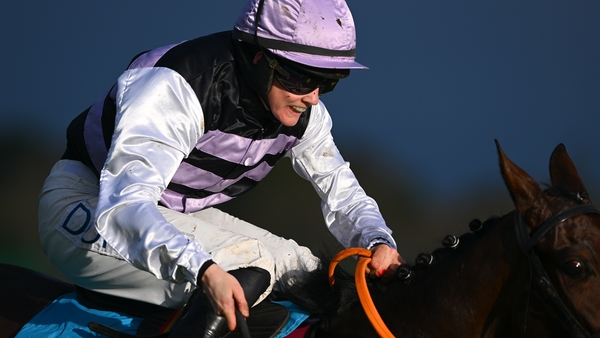July Flower, with Rachael Blackmore up, on their way to winning the Beat The Bank.ie Irish EBF Mares Hurdle