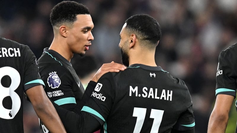 Trent Alexander-Arnold and Mohamed Salah are both out of contract in the summer