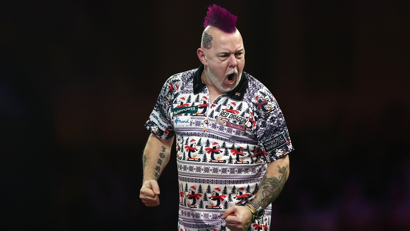 Peter Wright celebrates