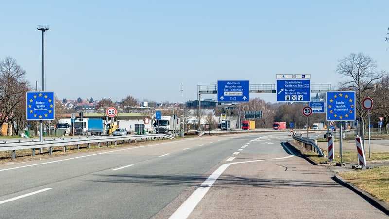 The border crossing between France and Germany at Schoenbach (file photo)