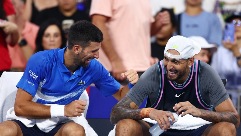 Novak Djokovic and Nick Kyrgios came out on top in their match