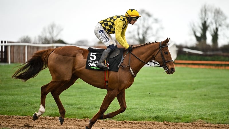 State Man was a distant third in the feature event on the final day of the Leopardstown Festival