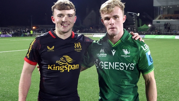 Contrasting emotions for Jack (l) and Ben Murphy following the game