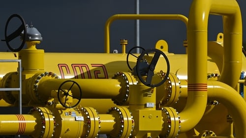 A view of the Poland and Slovakia gas interconnector in Strachocina