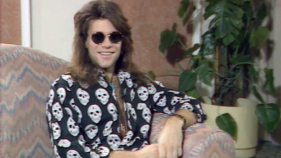 Jon Bon Jovi, singer with New Jersey rock band Bon Jovi in 1990.