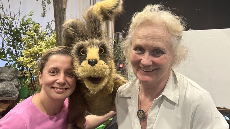 Paula (L) and Gillian (R) with Whizz!