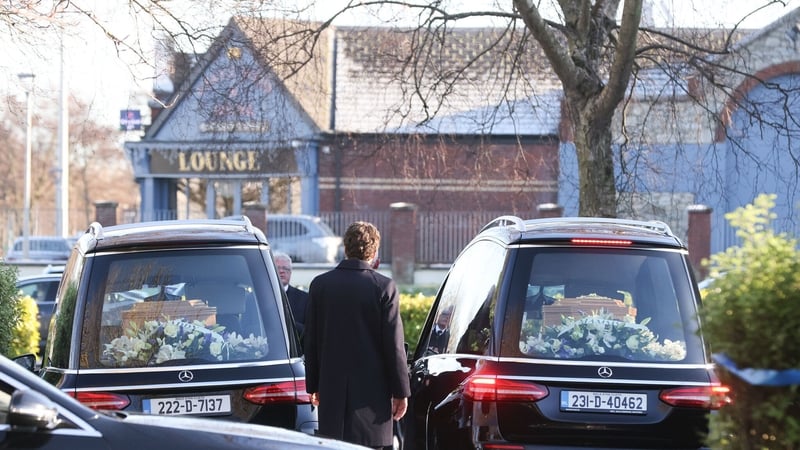 The joint funeral mass was celebrated at Church of St Philip the Apostle in Mountview (Pic: RollingNews.ie)