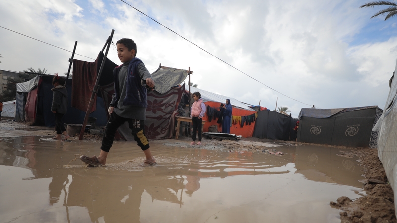 Heavy rains and flooding have overwhelmed displacement sites and makeshift shelters