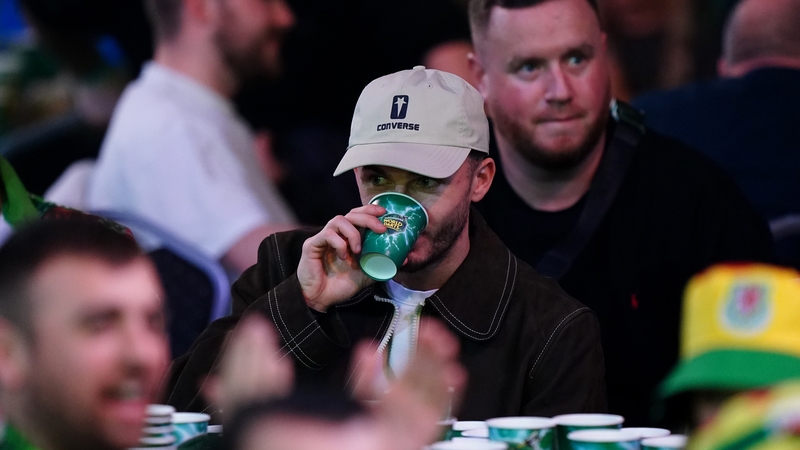 James Maddison enjoyed a night at Ally Pally after the draw with Wolves