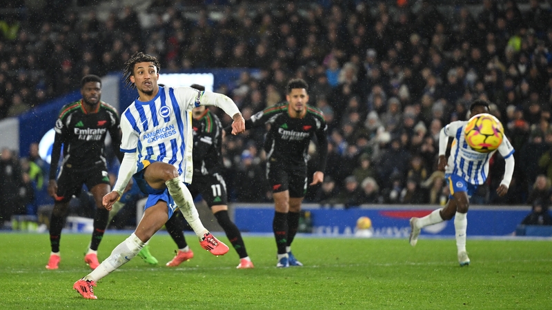 Joao Pedro scored the equaliser from the spot after earning the Brighton penalty