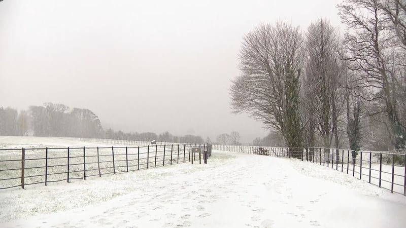 Tiocfaidh flichshneachta agus sneachta i ndiaidh na fearthainne in áiteanna i ndeisceart na tíre amárach