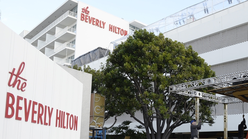 The awards are taking place at the Beverly Hilton hotel