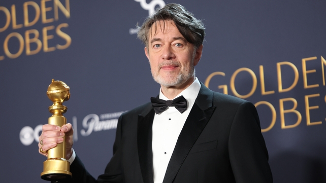 Peter Straughan, winner of the Best Screenplay - Motion Picture Award for Conclave