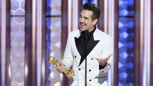 Colin Farrell, winner of Best Performance by an Actor in a Limited Series, Anthology Series, or Motion Picture Made for Television for The Penguin