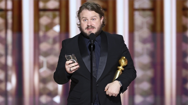 Brady Corbet, winner of Best Director - Motion Picture for The Brutalist