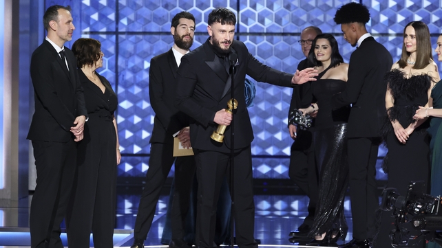 Richard Gadd, accepting the Best Television Limited Series, Anthology Series, or Motion Picture Made for Television for Baby Reindeer